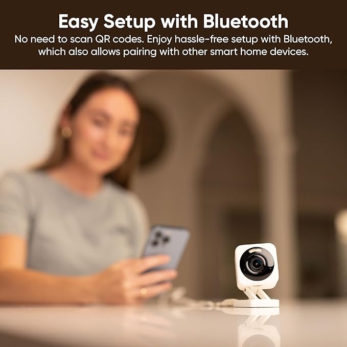 WYZE Cam v4 (Latest Model), 2.5K AI Security Camera, Indoor/Outdoor Cameras for Home Security, Baby Monitor & Pet Camera, Color Night Vision, No Subscription Required, Free Expert Help (2 Pack)