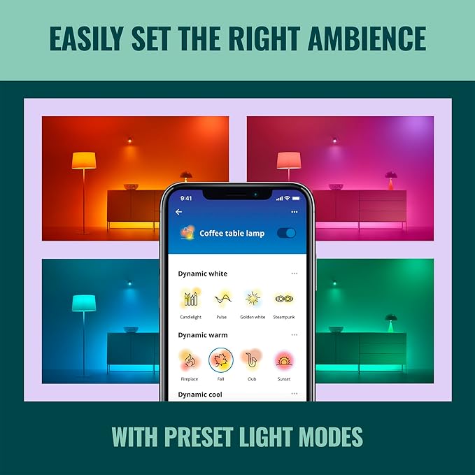 WiZ Connected 100W A19 LED Smart Light Bulbs Color - Connects to Your Wi-Fi - E26 Smart Bulb - Control with Voice or App + Activate with Motion - Matter Compatible