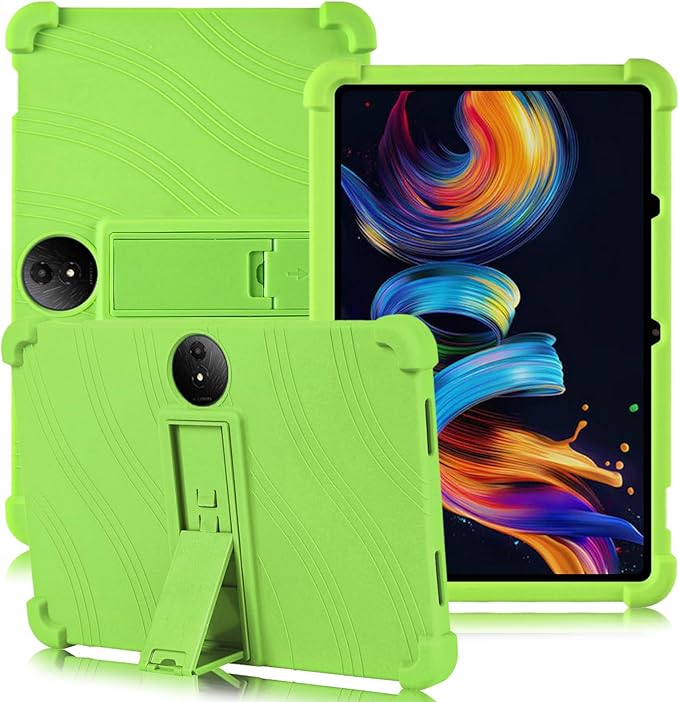 ATOOZ for TCL NXTPAPER 11 Plus Tablet Case 2025 (9649X) with PC Stand Soft Silicone Kids Case for TCL NXTPAPER 11 Plus 11.5 Inch (Green)