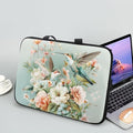 Hummingbird 15 Inch Laptop Sleeve for Women Protective Case Cover Compatible with 10-17 inch Chromebook, Notebook, Briefcase, Spring Floral Waterproof Computer Cases Bag with Handle
