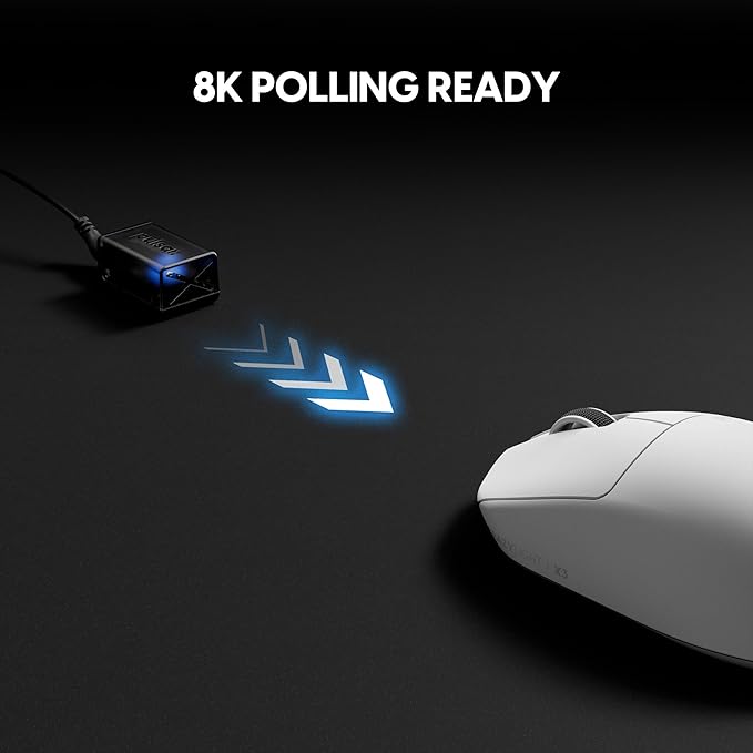 Pulsar Gaming Gears X3 LHD Crazylight Wireless Gaming Mouse, Ultra Lightweight 1.51 oz (43g), Hybrid Ergonomic, Optical Switch, 32000 DPI, 750 IPS, XS-1 Sensor, 8k Compatible (Left-Handed Uyuni White)