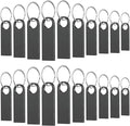 20 Pack 4GB USB Flash Drive with Keychains, Wooolken Sleek Metal USB 2.0 Thumb Drives Memory Stick for PC Laptop Computer(Dark Grey)