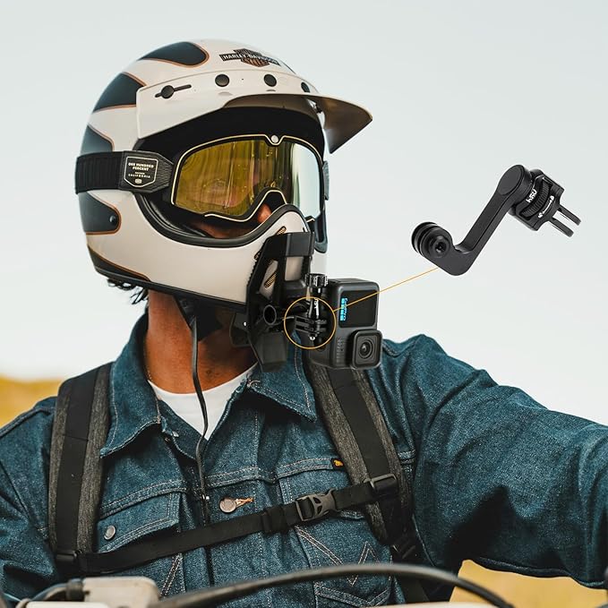 HSU Swivel Mount, Aluminum Vertical Bracket Adapter for All GoPro Cameras, Insta360 ACE/ACE PRO, Osmo Action 5 Pro/4/3 and Most Action Cameras