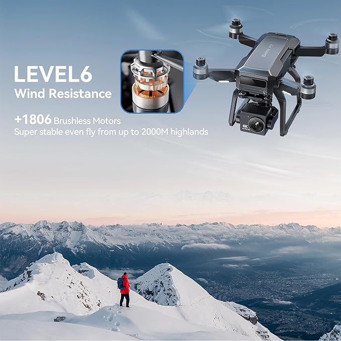 Bwine F7GB2 Pro Drones with Camera for Adults 4K UHD Aerial, 3-Axis Gimbal, 10000FT Control, 75 Mins Flight Time with 3 Batteries, GPS Follow, Waypoint, Orbit Fly, Auto Return, Beginner Mode