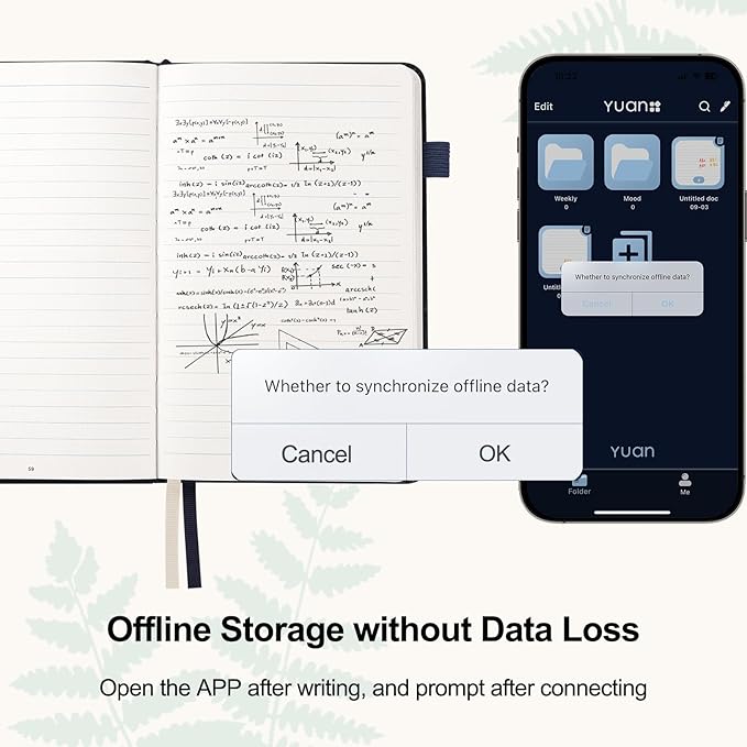 Yuan Smart Digital Notebook with Pen, Smart Pen for Note Taking Real-Time Sync-to-Digital, Smart Writing for Meeting Class Creation, Digitizing, Store, and Share Handwritten Notes via App(iOS/Android)