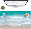 Britimes Large Gaming Mouse Pad Beach Non-Slip Desk Pad Keyboard and Mouse Desk Mat for Gamer, Office & Home, 31.5 x 15.7 in