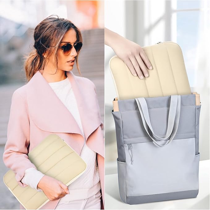 Bagasin 14 Inch TSA Laptop Bag Protective Sleeve Waterproof with 4-Layer Protection, for MacBook, HP, Dell, Lenovo, Asus Notebook