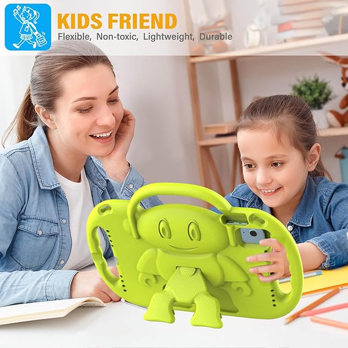 Kids Case for iPad 11th Generation (A16) 11" 2025 & 10th Gen 10.9" 2022 & iPad Air 11" 2025/2024 & Air 5th/4th Gen & Pro 11, Durable Protective Cover with Shoulder Strap Handle Stand, Yellow