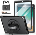 Case for iPad Air 11 M4 2026/ M3 2025/ M2 2024: TPU Cover for iPad Air 5th & 4th Generation 10.9 Inch (2020/2022) with Screen Protector- Stand- Handle- Shoulder Strap- Pencil Holder