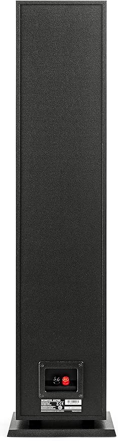 Polk Monitor XT60 Tower Speaker - Hi-Res Audio Certified, Dolby Atmos, DTS:X & Auro 3D Compatible, 1" Tweeter, 6.5" Dynamically Balanced Woofer, (2) 6.5" Passive Radiators (Single, Midnight Black)