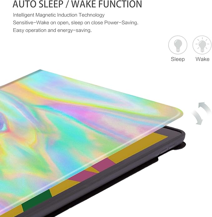 Case for iPad 9th Generation, for iPad 8th Generation Case, Case for iPad 7th gen 10.2 inch iPad Cases 9th Generation Multi-Angle View Adjustable Stand Auto Wake/Sleep,Rainbow Aurora Polar