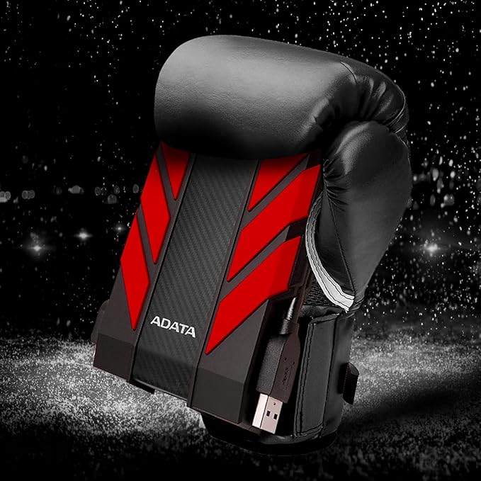 ADATA HD710 Pro - 1 TB External Hard Drive - Shockproof, Waterproof & Dustproof - Durable Storage - For Gamers, Students & Professionals - Mac, PC & Linux Compatible - Blue - AHD710P-1TU31-CBL