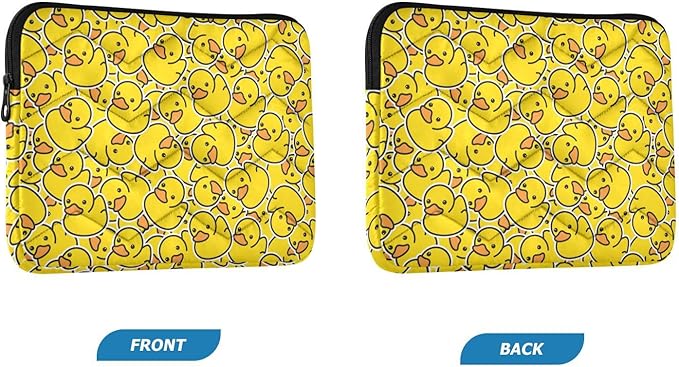 SLENDER Cute Laptop Sleeve - 13 inch DAZZLING YELLOW Duck Design Tablet Bag - Waterproof WOMEN'S/MEN'S Laptop Accessories