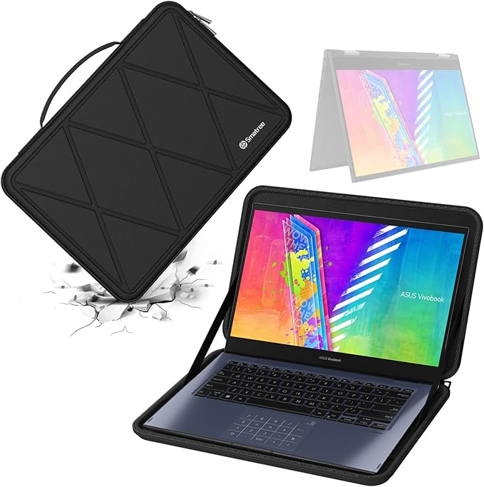 Smatree Hard EVA Protective Sleeve Case Compatible for 14 inch ASUS Vivobook 14 Notebook Bag (X8246)