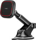 APPS2Car for MagSafe Car Mount, Dashboard & Windshield Suction Cup Holder with Telescopic Arm, Magnetic Phone Holder for Your Car, Designed for iPhone MagSafe Case (Black-Magsafe)