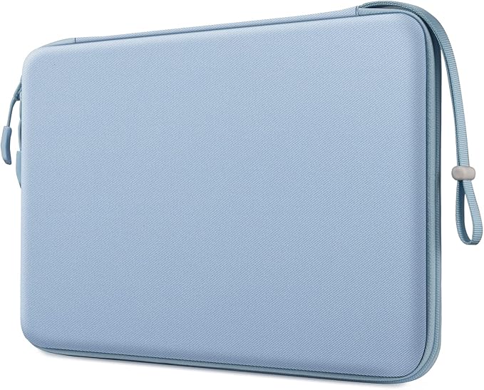 FINPAC Hard Laptop Sleeve Case for 13 inch MacBook Neo A18 Pro, 13 inch MacBook Air 2026 M5/M4/M3/M2, 14 inch MacBook Pro 2026 M5/M4/M3/M2 Pro/Max, Waterproof Case for Dell, Surface Laptop, Ice Blue