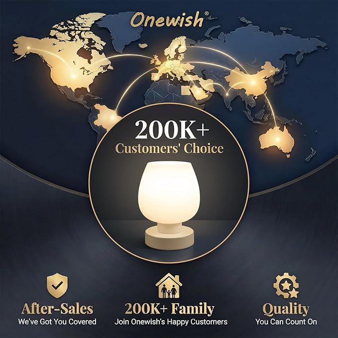 Touch Bedside Table Lamp - Small Lamp for Bedroom with USB C+A Charging Ports 3 Way Dimmable, Nightstand Desk lamp with White Opal Glass Lamp Shade Warm LED Bulb Included, Simple Design Gifts