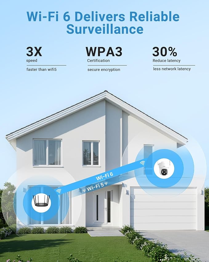 Solar Camera Security Outdoor - AOV 24/7 Recording Security Cameras Wireless Outdoor with 360° View, Human Auto Tracking, 2K Night Vision, Compatible with Alexa/Google Assistant (4 Pack)