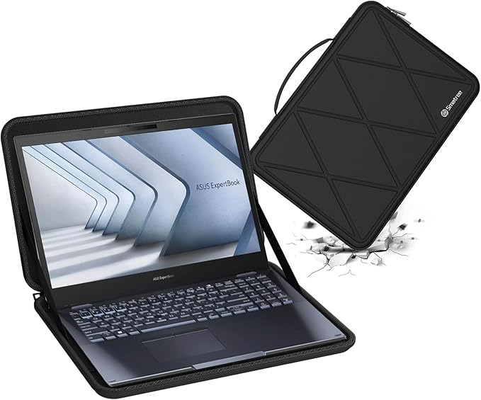 Smatree Hard EVA Protective Sleeve Case Compatible for 15.6 inch ASUS ExpertBook B2 B2502C Laptop, for 15.6 inch ASUS ExpertBook B2 Flip B2502F Anti-Shock Notebook Bag (X8289)