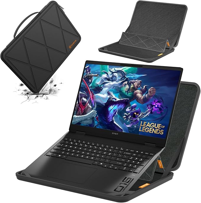 Smatree MS105 Hard EVA Protective Sleeve Case with Stand Compatible for 16.1 inch HP OMEN Gaming Laptop 16z/16t/16, for 16.1 inch HP Victus Gaming Laptop 16t/16