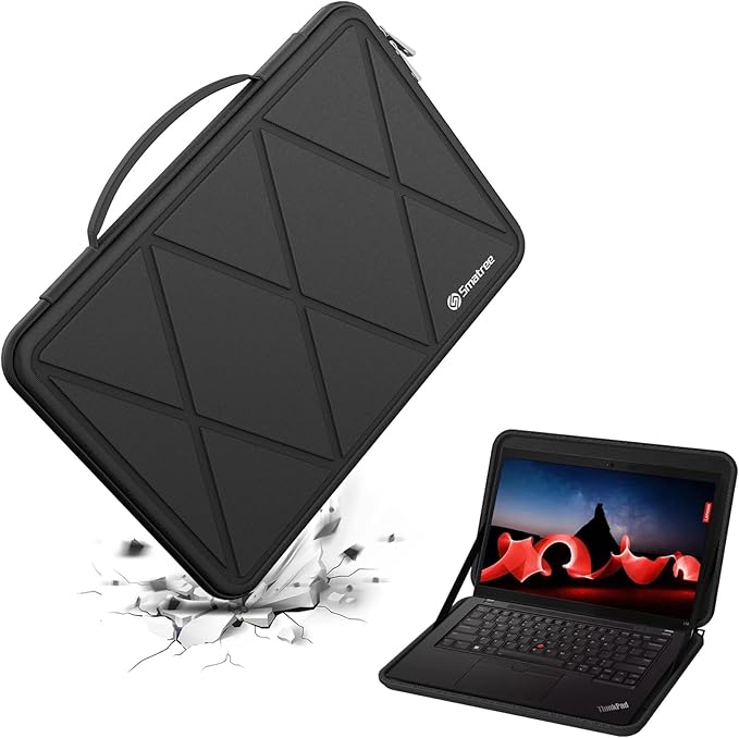Smatree Hard EVA Protective Sleeve Compatible for 14 inch Lenovo Yoga Slim 7X/ThinkPad L14 Gen 4/3, for Lenovo ThinkPad E14 Gen 4, IdeaPad Slim 3 Chromebook Sleeve (X8251)