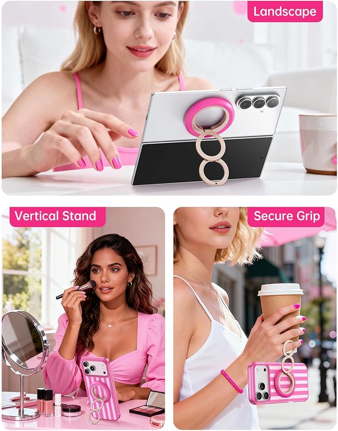SYNCWIRE for MagSafe Phone Grip, Valentine's Galentine's Day Birthday Gifts for Her Women Mom Girlfriend Best Friends Sister Wife Teen Girl Magnetic Phone Ring Holder Kickstand