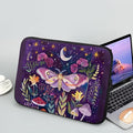 Butterfly Mushroom Laptop Protective Sleeve for Women 12 inch Computer Sleeve Bag Cute Portable Lap Top Case Suitable for Travel School Office Neatly Organizers Purple