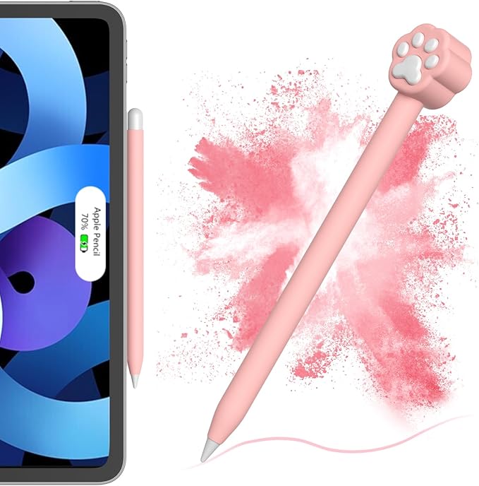Silicone Case Compatible with Apple Pencil 2nd Generation, Pro - Cute Protective Cover Compatible with Apple Pen 2, Pencil Sleeve for ipad Pencil 2nd Gen, Shockproof Skin Accessories for iPad Pen Pink