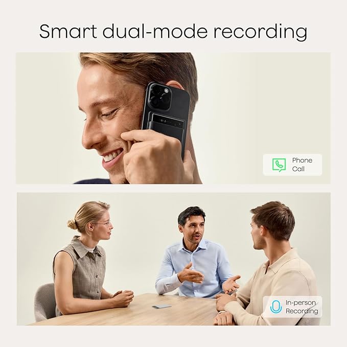 Plaud Note Pro AI Voice Recorder, Transcribe & Summarize with AI Note Taker for Meetings & Calls, Professionals & Teams, Supports 112 Languages, Ultra-Slim, InstantView Display, Case Included, Silver