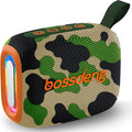 Portable Waterproof Bluetooth Speaker IPX5 for Outdoor,HD Sound All-Day Playtime, BT5.3,Wireless Speakers with Lights, Essentials for Beach/Party/Camping,Gifts for Men Women Boys Girls-Camoouflage