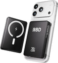 BBD Magsafe Portable Charger,12000mAh Wireless Power Bank with USB-C Cable,Magnetic Power Bank Fast Charging PD 20W,Travel essential Slim Magsafe Battery Pack for iphone 17/16/15/14/13/12 Series 1Pack