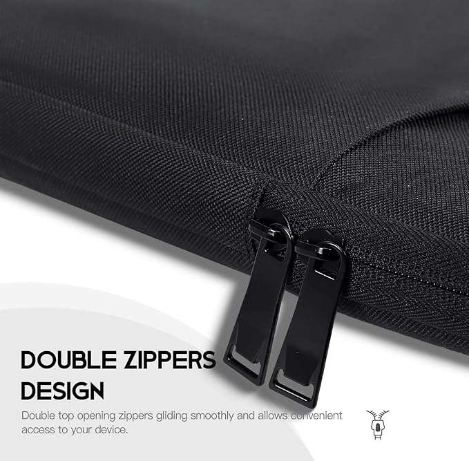 Portable Monitor Sleeve 23.8 24 Inch, Padded Protective Shockproof Carrying Case Bag for Most 24 inch Portable Monitor(W/t Adjustable Stand) Display Cover with Handle Pocket