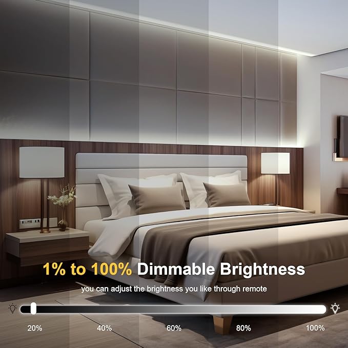 COB LED Strip Lights, ETL Listed Natural White Light Strip 4000K, 16.4ft 24V COB Lights with 1600 LEDs, CRI 90+, Remote, 24V Adapter, LED Light for Cabinets, Home DIY Lighting Indoor Decoration