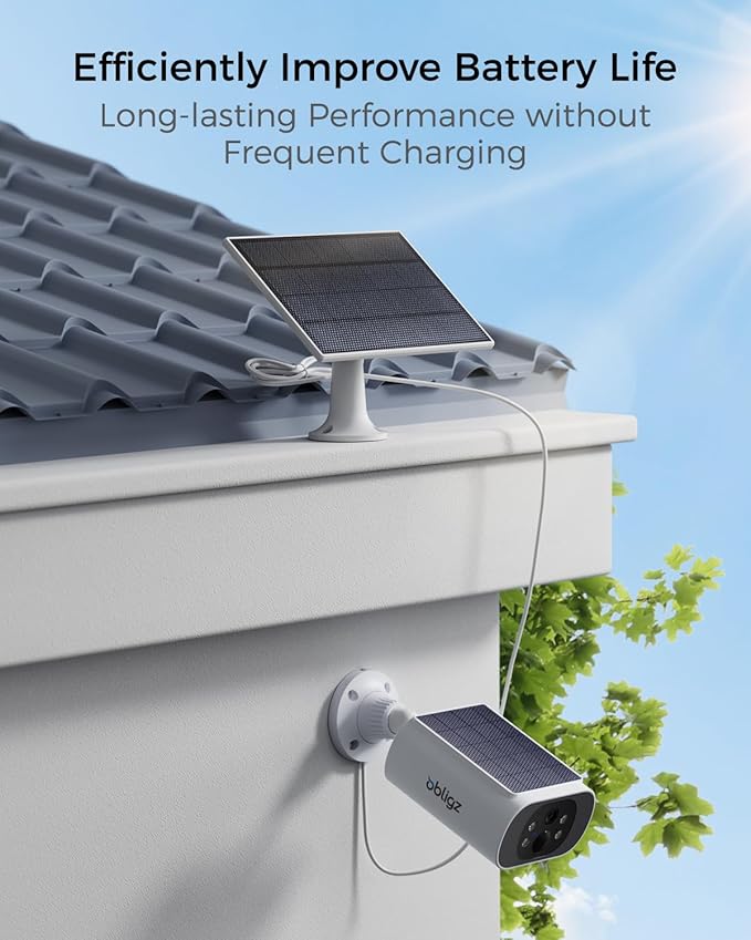 Solar Security Cameras Wireless Outdoor, 2Mins DIY Installation 4MP Color Night Vision Cameras for Home Security, Compatible Home Station Only
