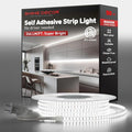 Shine Decor LED Strip Light Super Bright 12000LM, Plug&Play 120V Driverless Easy Wiring, Flicker Free Weatherproof for Outdoor Indoor, Min. 3.9” Cuttable Stickable, 6000K Cool White 50FT ETL Listed