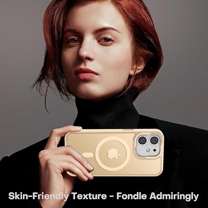 Newfuture Designed for iPhone 11 Case with Strong Magnetic [13 FT Military Drop Protection] [Compatible with Magsafe] Slim Translucent Matte Shockproof with Anti-Fingerprint Phone Case, Creamy Yellow