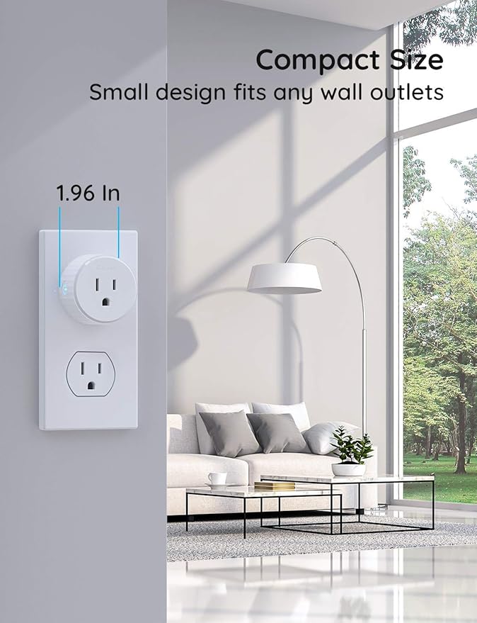 Govee 4 Pack Smart Light Bulbs, WiFi Bluetooth Color Changing with Smart Plug, Compatible with Alexa & Google Assistant, Multicolor LED, 60W Equivalent, 4 Count, E26 Base