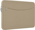 14 inch Laptop Case, Shockproof Protective Laptop Cover Briefcase Carrying Computer Bag with Accessory Pocket Portable Computer Sleeve for 14" MacBook, HP, Dell, Lenovo, Acer, Khaki