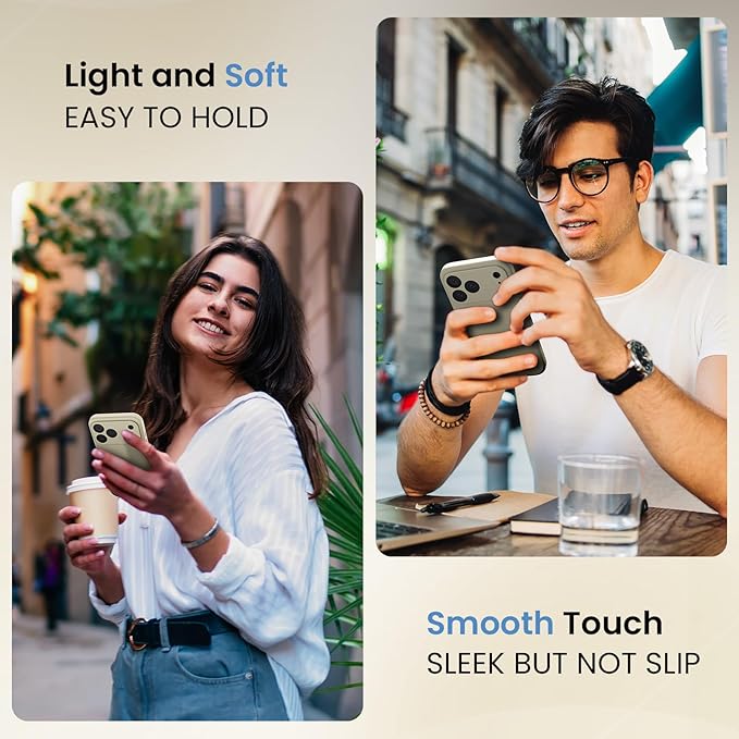 FireNova Magnetic for iPhone 17 Pro Case, Compatible with MagSafe, [Integrated Silicone Camera Control Button] [Camera Protection] Anti-Scratch Microfiber Lining Phone Case, 6.3", Khaki