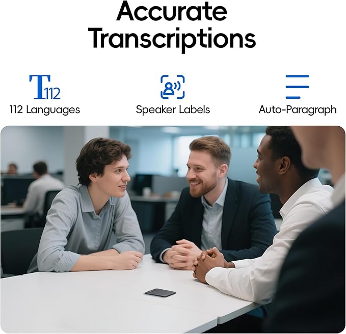 AI Voice Recorder, Parkuetechno Voice Recorder with Case, App Control, Transcribe & Summarize with AI Technology, 64GB Memory, Supports 140 Languages, Audio Recorder for Phone Calls Lectures
