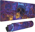 Skull Mouse Pad Extended Large Gaming Mouse Pad XL Stitched Edges for Gamer Home Office 31.5 X 11.8 Inch