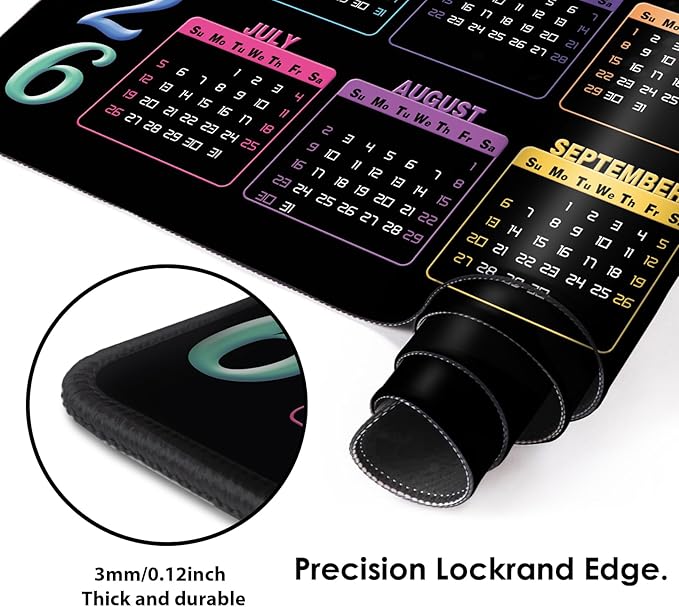 Galdas Gaming Mouse Pad XXL XL Large Long Extended Big Mousepad Non-Slip Rubber Keyboard Mouse Pad with Stitched Edges for Laptop Home Office (2026, 35.4 * 15.7)