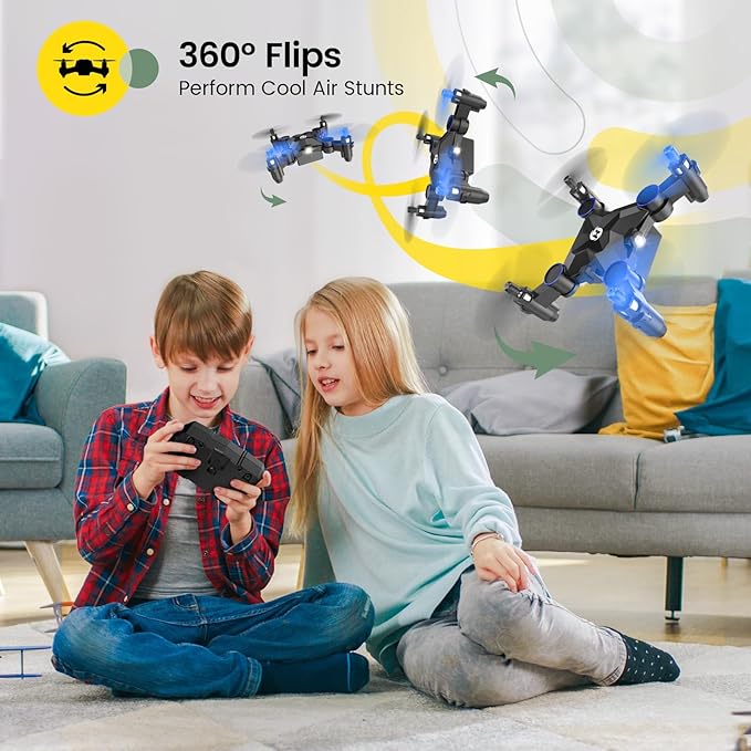 Holy Stone HS190 Foldable Mini Drone for Kids Beginners, Blue