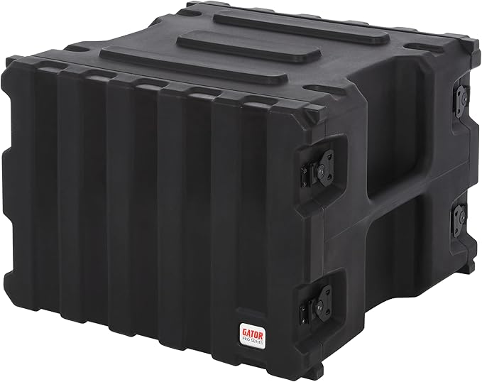 Gator Cases Pro Series 8U Rack Case with Standard 19" Depth, Roto Molded Made in USA (G-PRO-8U-19)