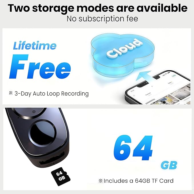 realhide 2K Wireless Outdoor Security Camera with 64GB SD Card, 6-Month Battery, Dual-Band 2.4/5GHz WiFi, Full-Color Night Vision, IP66 Weatherproof, Motion Alerts, 2-Way Talk for Home Security