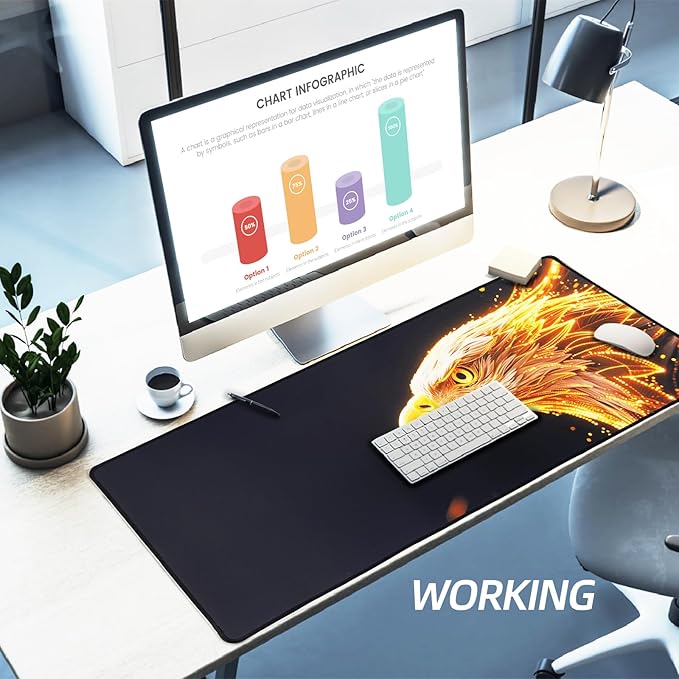 XXL Gaming Mouse Pad 35.4x15.7 Professional Large Mouse Pad & Computer Game Mouse Mat-90x40 Eaglecmh