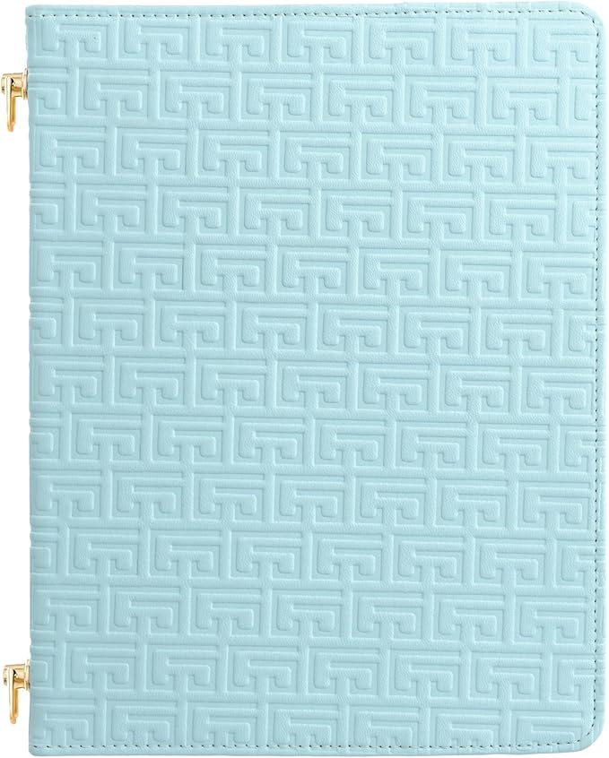 Handbag Case for iPad Mini 7 2024/Mini 6th Generation Case, Techcircle Elegant Crossbody PU Leather Folio Envelope Pocket Stand Cover with Hand Strap+Shoulder Strap+Pencil Holder+Card Slots, Baby Blue