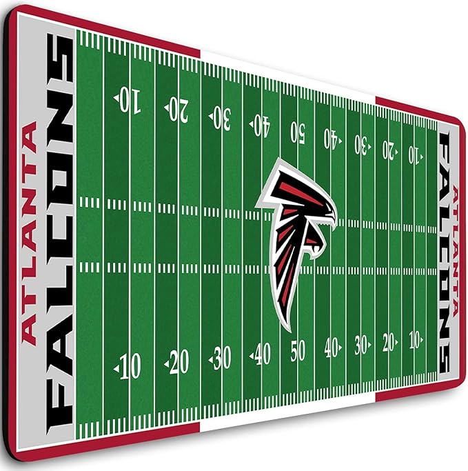 Large Gaming Mouse Pad, Mousepad with Non-Slip Rubber Base for Laptop Computer Desktop Keyboard,Football Fans Red Design Boy Mat Husband Gift