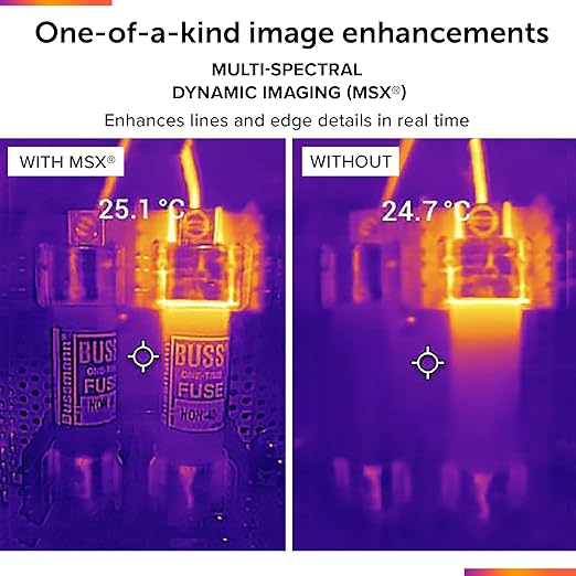 FLIR TG268 Thermal Imaging Camera with Spot IR Super Resolution 320x240 (160x120 Native IR) and Bullseye Laser: Commercial Grade Infrared Camera for Building Inspection, HVAC and Electrical