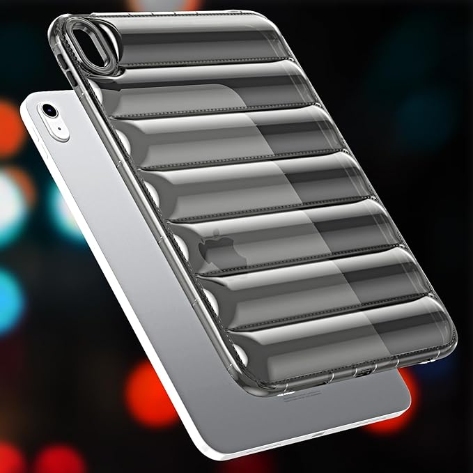 for iPad (A16) 11th Generation Case 11 inch 2025/iPad 10th Generation 10.9 inch (2022) Shockproof Soft TPU Back Cover Silicone Bumper Anti-Yellowing Lightweight Protective Clear Shell, Gray